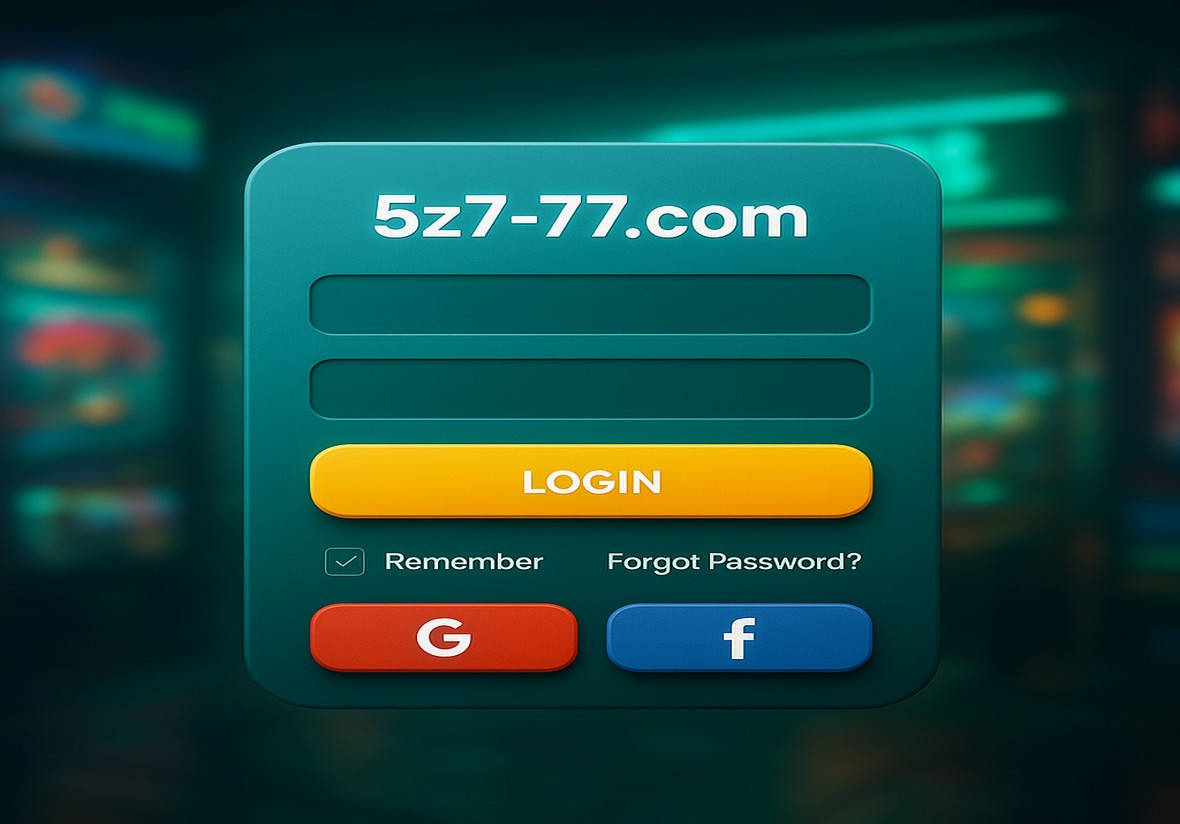 5Z777 লগইন পৃষ্ঠা